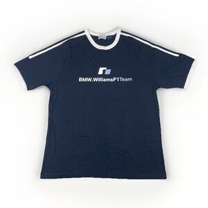 Official BMW Williams T-Shirt F1 Team Logo Racing Off-black / Dark Blue Men XL